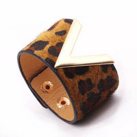 Leather Leopard Wrap Bracelet | Exquisite Handcrafted Accessory-V DARK-State of Style