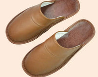 Leather Men's Slippers - Lucas-Coffee-5-State of Style