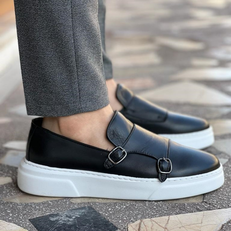 Leather Slip-On Loafers - Lorenzo-Black-5.0-State of Style