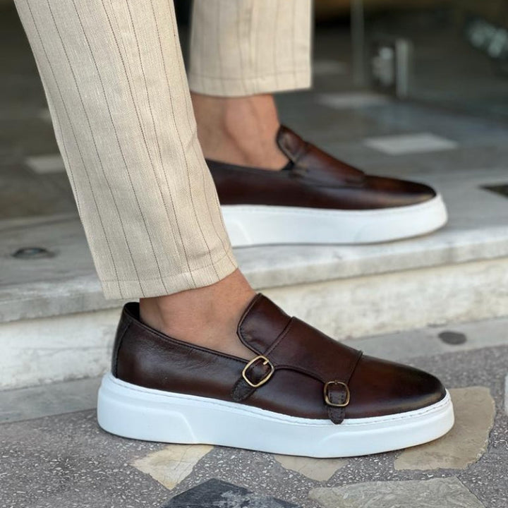 Leather Slip-On Loafers - Lorenzo-Brown-5.0-State of Style