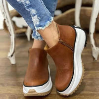 Leather Sneakers with Orthopedic Sole – Comfort & Style Combined-Black-4.5-State of Style