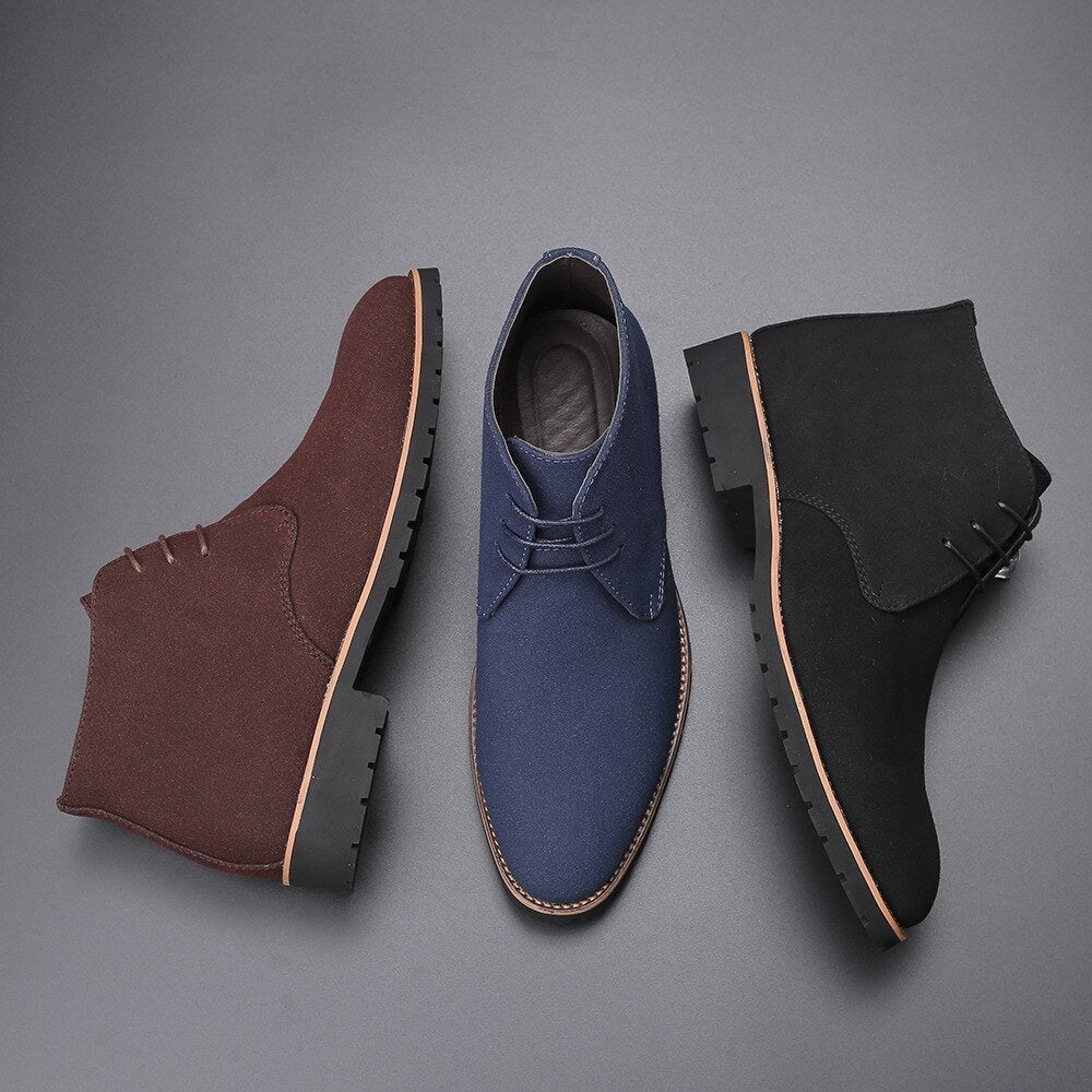 Leather Sweden Ankle Boots for Men - Hudson-Black-5.0-State of Style