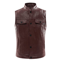 Leather Vest for Men - Viper-Black-S-State of Style