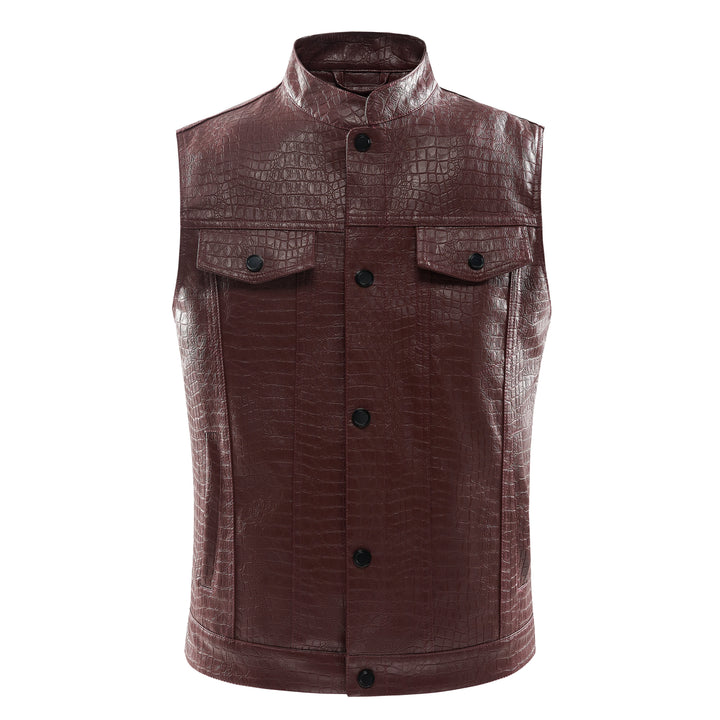 Leather Vest for Men - Viper-Black-S-State of Style