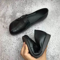 Leather Women's Shoes with Slip-Resistant Sole – Aurora-Black-3-State of Style