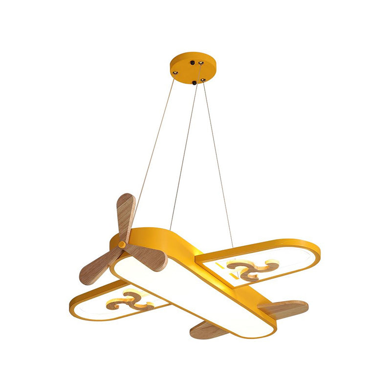 LED Airplane Children's Room Pendant Lamp - SkyFlyer-Blue-Warm-State of Style