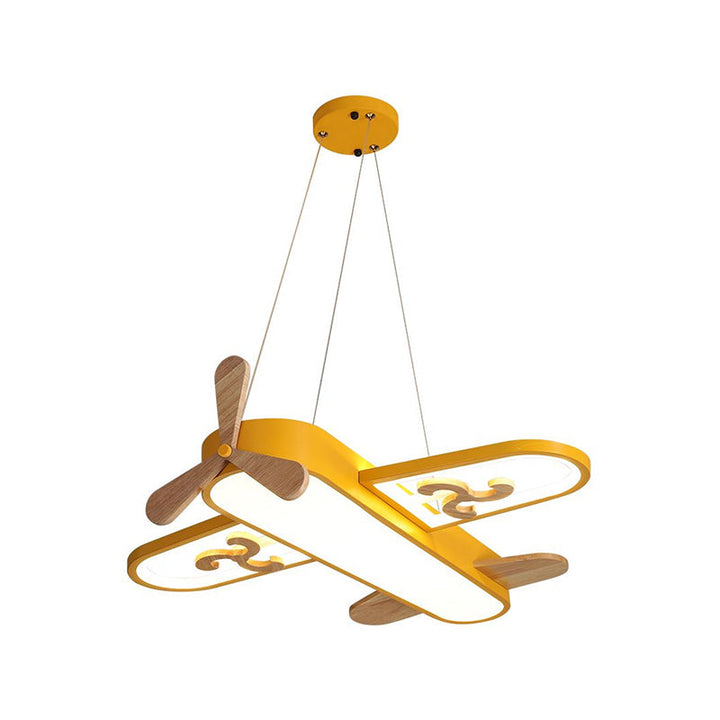 LED Airplane Children's Room Pendant Lamp - SkyFlyer-Blue-Warm-State of Style
