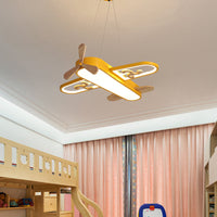 LED Airplane Children's Room Pendant Lamp - SkyFlyer-Blue-Warm-State of Style