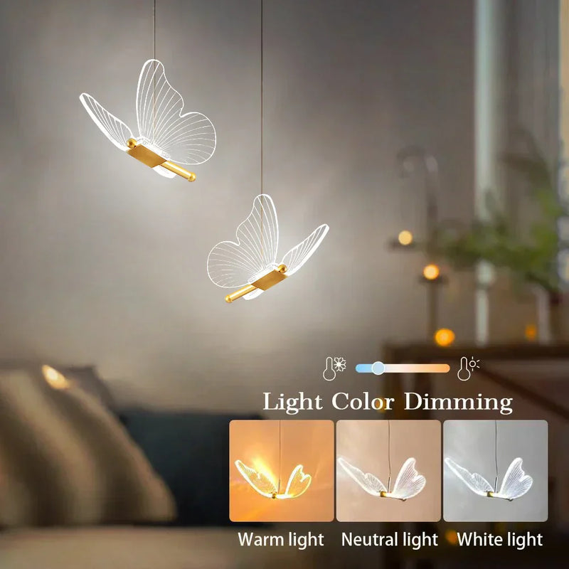 LED Butterfly Pendant Lamps - ButterLuxe-Warm White-1 Piece-State of Style