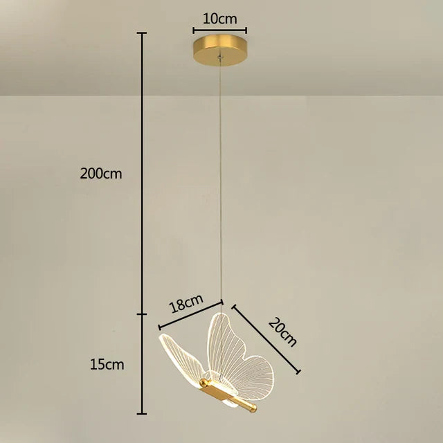 LED Butterfly Pendant Lamps - ButterLuxe-Warm White-1 Piece-State of Style