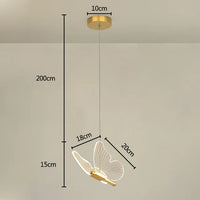 LED Butterfly Pendant Lamps - ButterLuxe-Warm White-1 Piece-State of Style