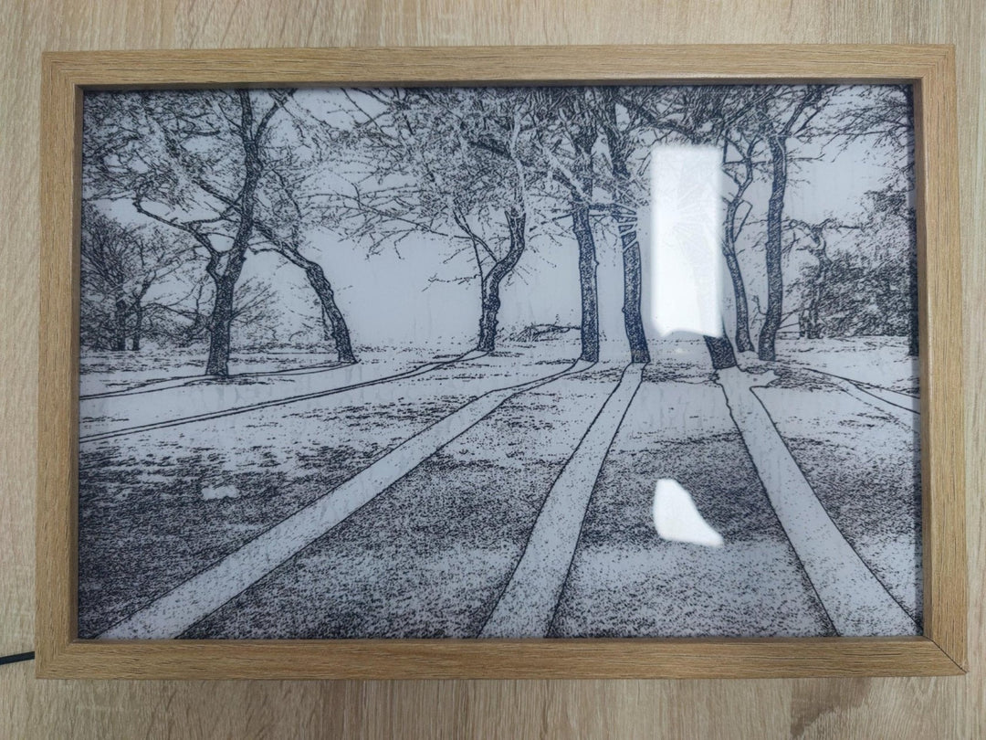 LED Lighting Painting – Luminza-Wood-23x17cm-State of Style