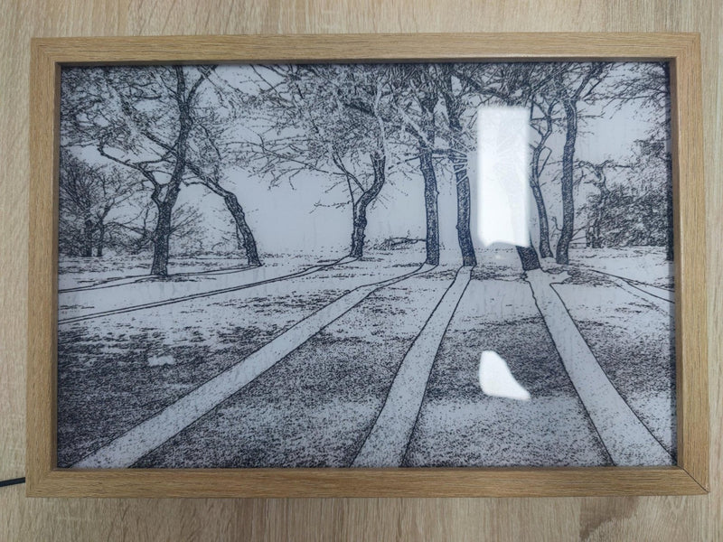 LED Lighting Painting – Luminza-Wood-23x17cm-State of Style