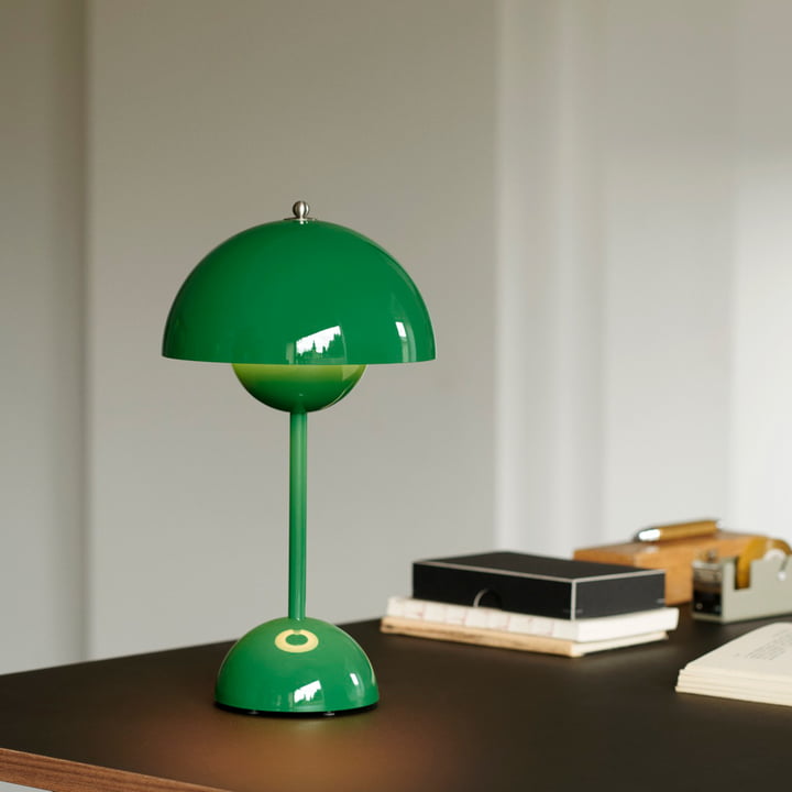 LED Table Lamp - MoonGlow-Green-State of Style