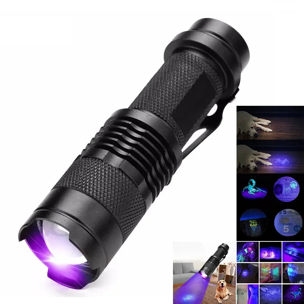 LED UV ZAKLAMP - ULTRAVIOLET INSPECTIELAMP VOOR HUISDIER URINEVLEKKEN EN STAIN DETECTIE-SK68 Kleine Zaklamp-State of Style