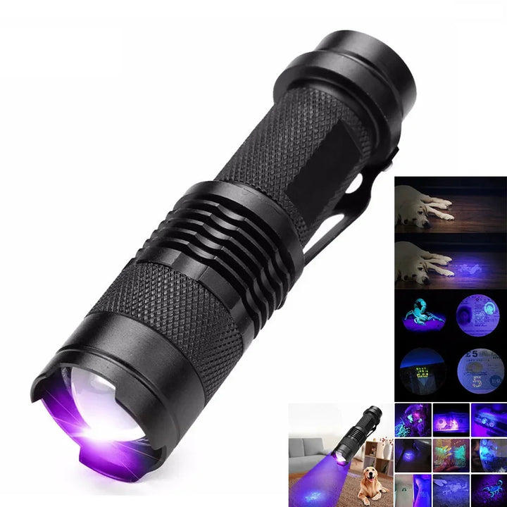 LED UV ZAKLAMP - ULTRAVIOLET INSPECTIELAMP VOOR HUISDIER URINEVLEKKEN EN STAIN DETECTIE-SK68 Kleine Zaklamp-State of Style