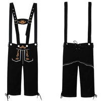 Lederhosen Vincent – Complete Oktoberfest Outfit with Suspenders-Black-S-State of Style