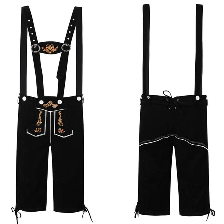 Lederhosen Vincent – Complete Oktoberfest Outfit with Suspenders-Black-S-State of Style