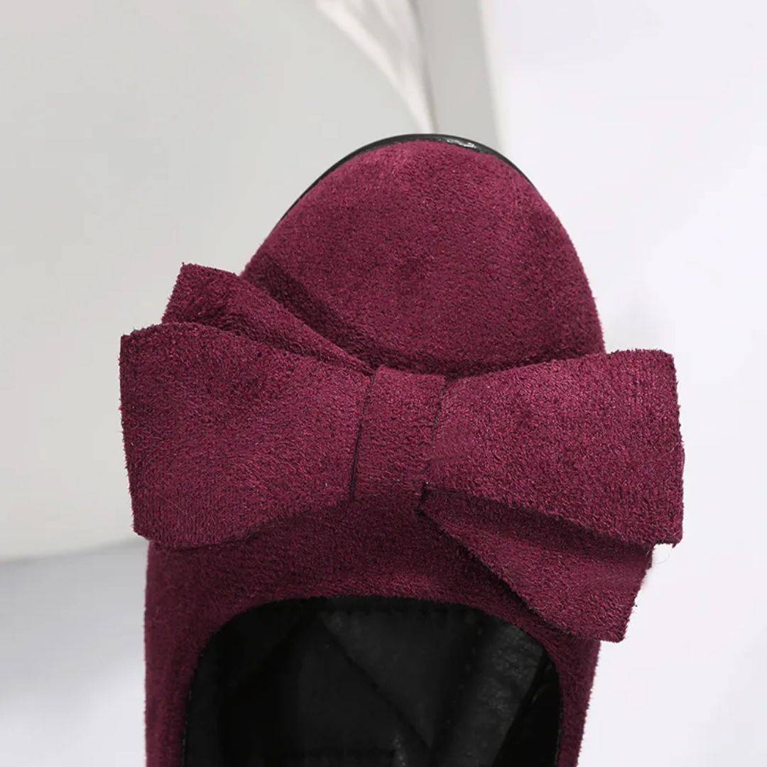 Leilanie Orthopaedic Flat Shoes – Stylish Comfort for Every Step-Dark Red-4.5-State of Style
