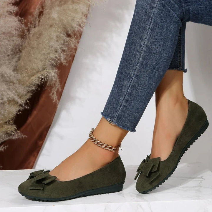 Leilanie Orthopaedic Flat Shoes – Stylish Comfort for Every Step-Dark Red-4.5-State of Style