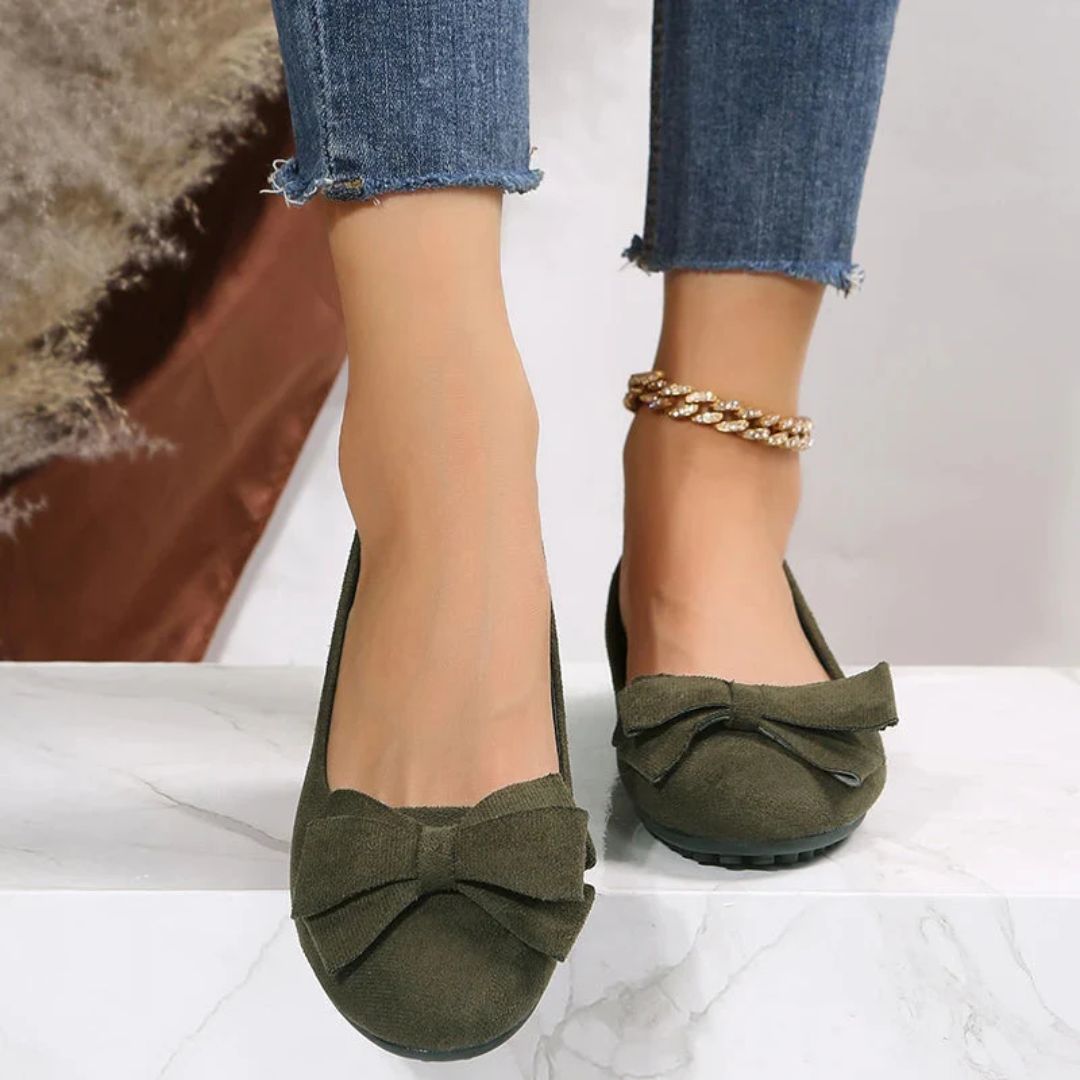 Leilanie Orthopaedic Flat Shoes – Stylish Comfort for Every Step-Dark Red-4.5-State of Style