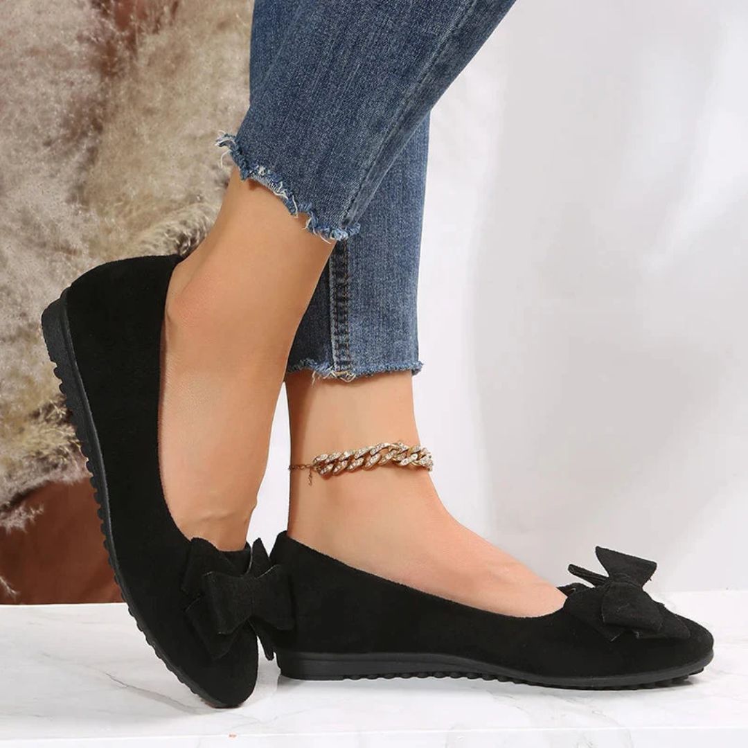 Leilanie Orthopaedic Flat Shoes – Stylish Comfort for Every Step-Dark Red-4.5-State of Style