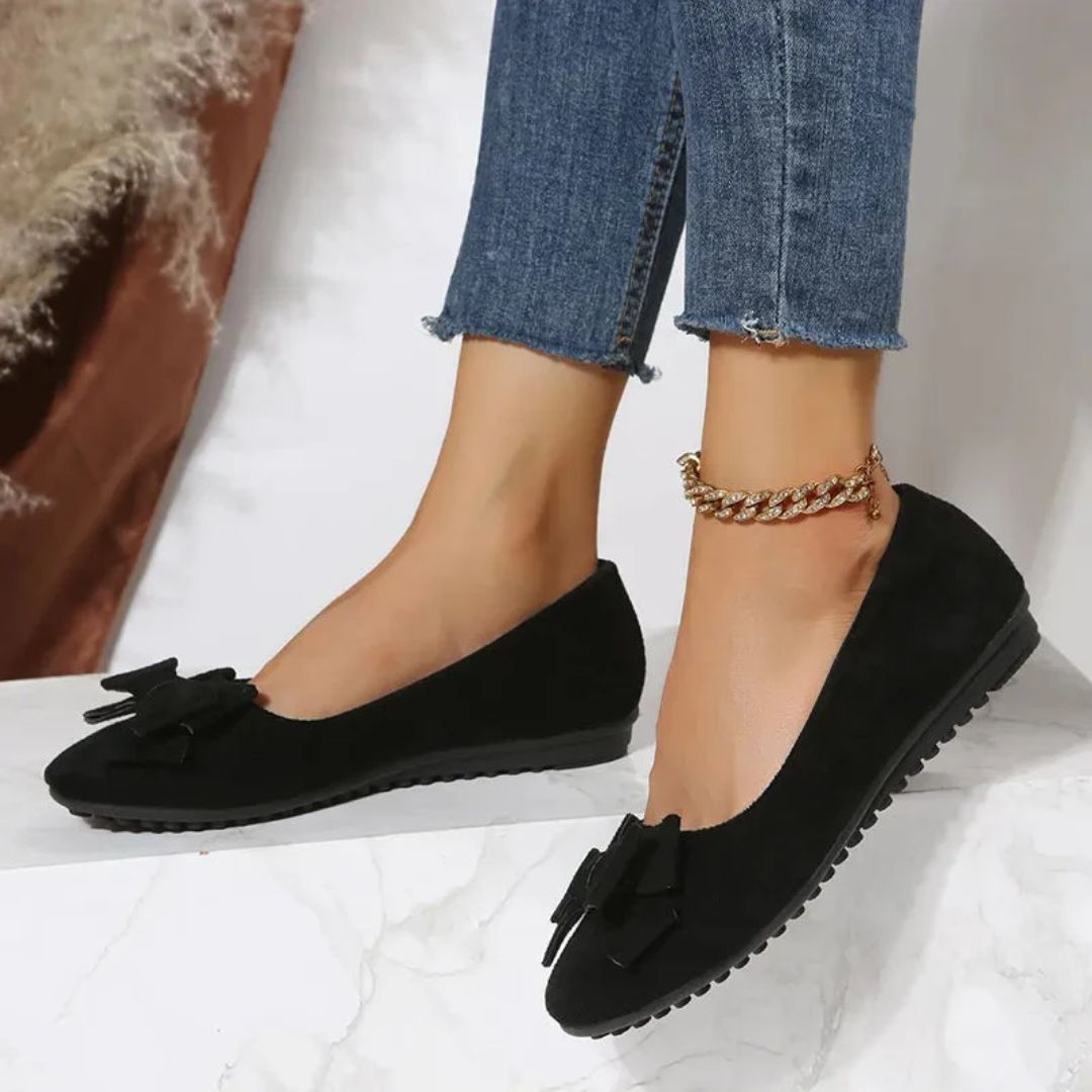 Leilanie Orthopaedic Flat Shoes – Stylish Comfort for Every Step-Dark Red-4.5-State of Style