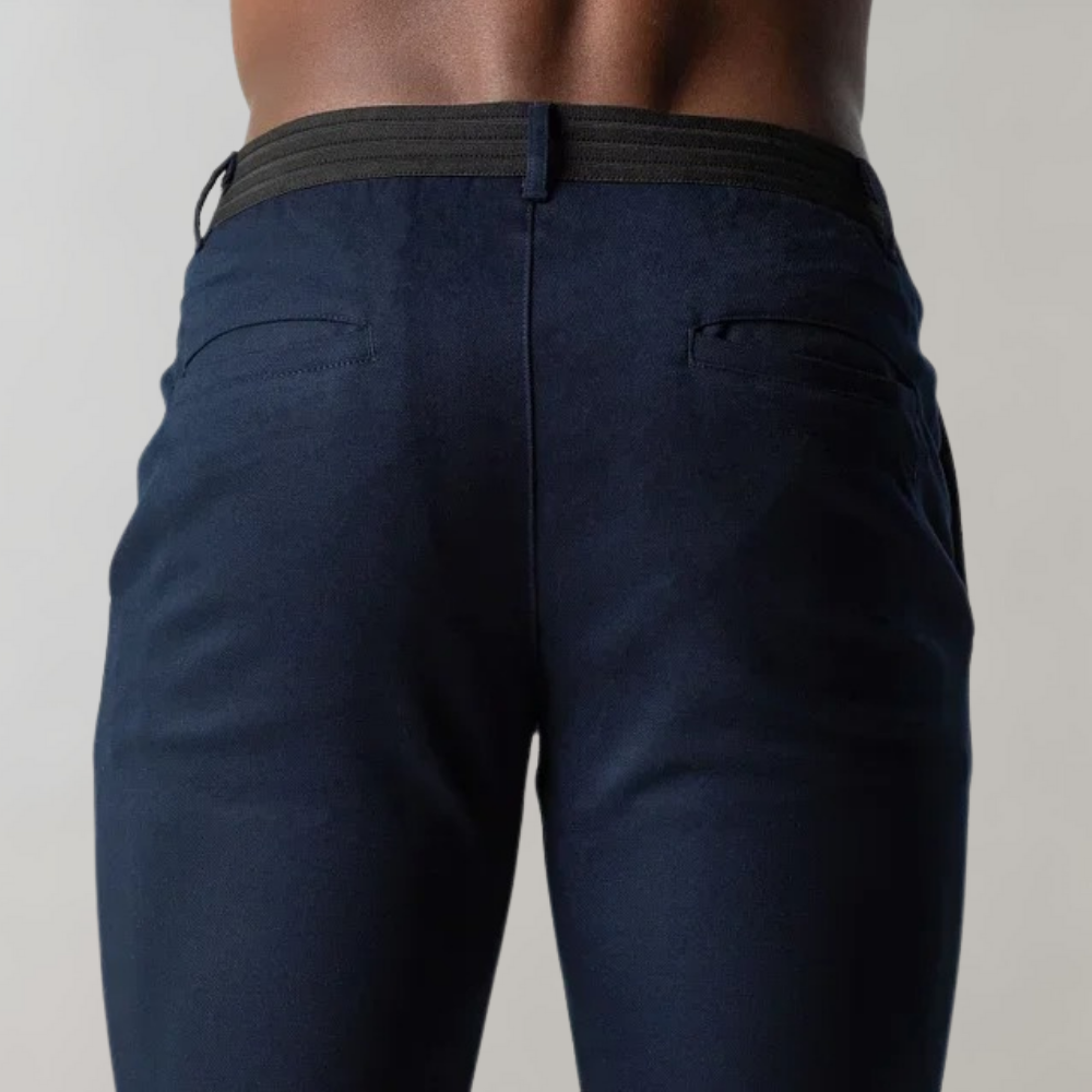 Levi - Casual Chino Trousers for Men-Black-28-State of Style