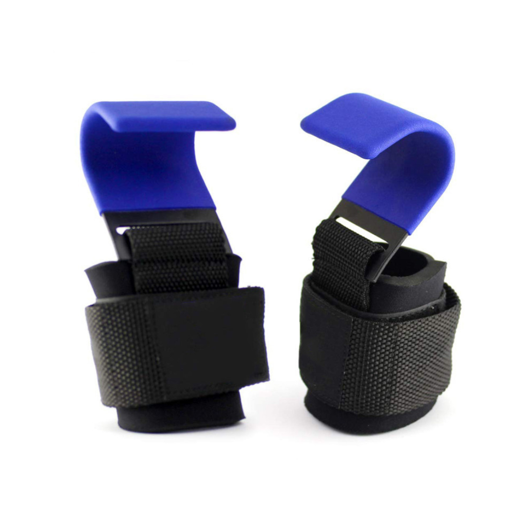 Lifting Hooks with Adjustable Wrist Strap - GripMax-Blue-State of Style