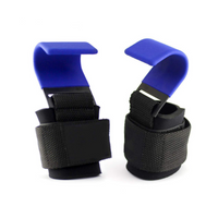 Lifting Hooks with Adjustable Wrist Strap - GripMax-Blue-State of Style