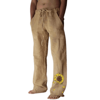 Light & comfortable men's summer trousers made of linen – Nilo-Green-S-State of Style
