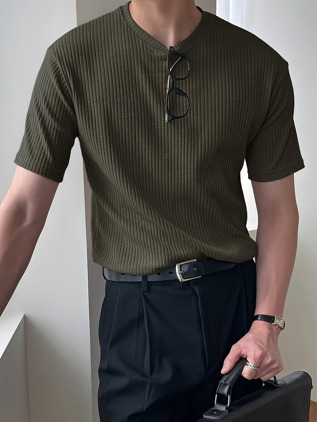 Light Green Men's T-shirt - Milan-S-State of Style