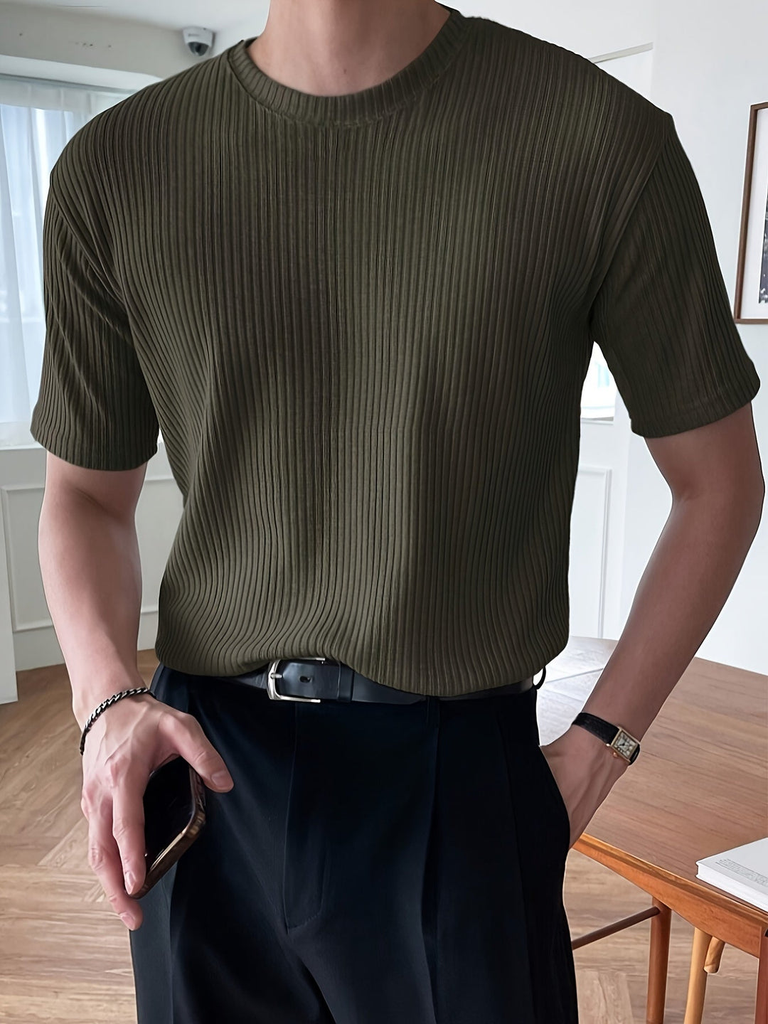 Light Green Men's T-shirt - Milan-S-State of Style