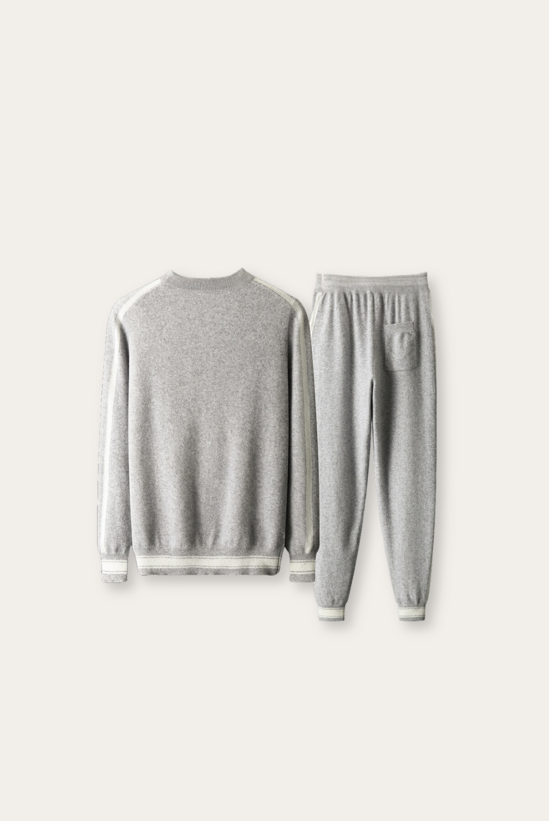 Light Grey Cashmere Merino Wool Set – Romano-S-State of Style