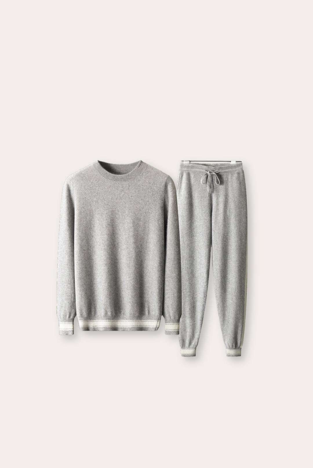 Light Grey Cashmere Merino Wool Set – Romano-S-State of Style