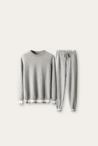 Light Grey Cashmere Merino Wool Set – Romano-S-State of Style