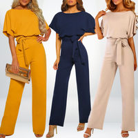 Light Ladies Jumpsuit - Sofia-Orange-S-State of Style