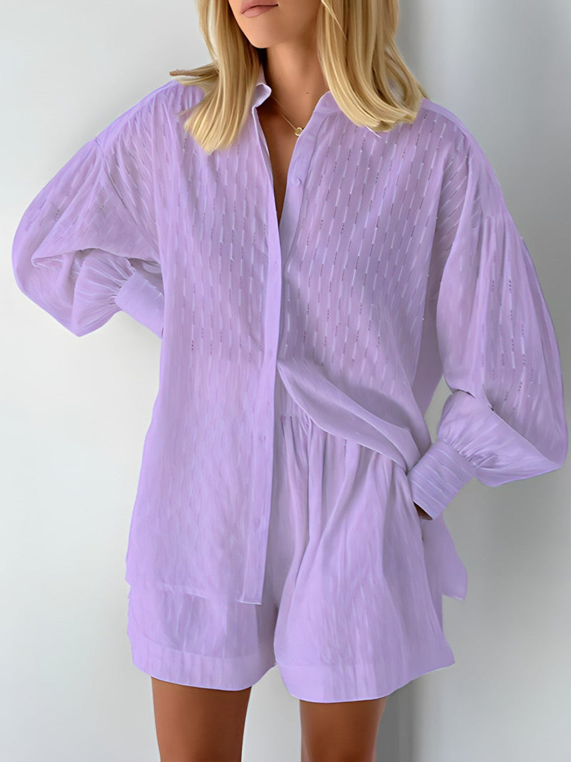 Light Ladies' Summer Set – Juna-Purple-S-State of Style
