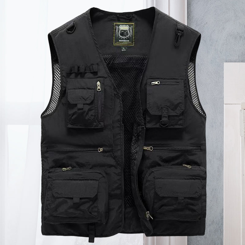 Light men's outdoor vest – Viktor-Black-S-State of Style