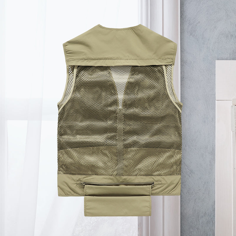 Light men's outdoor vest – Viktor-Khaki-S-State of Style