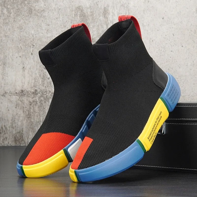 Light men's sneakers in sock style – Maverick-6-State of Style