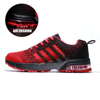 Light & Orthopaedic Comfort Sneakers with Cushioning – Movix Air-Red-3-State of Style