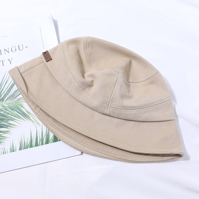 Light summer bucket hat with fine seam design – StitchShade-Beige-State of Style