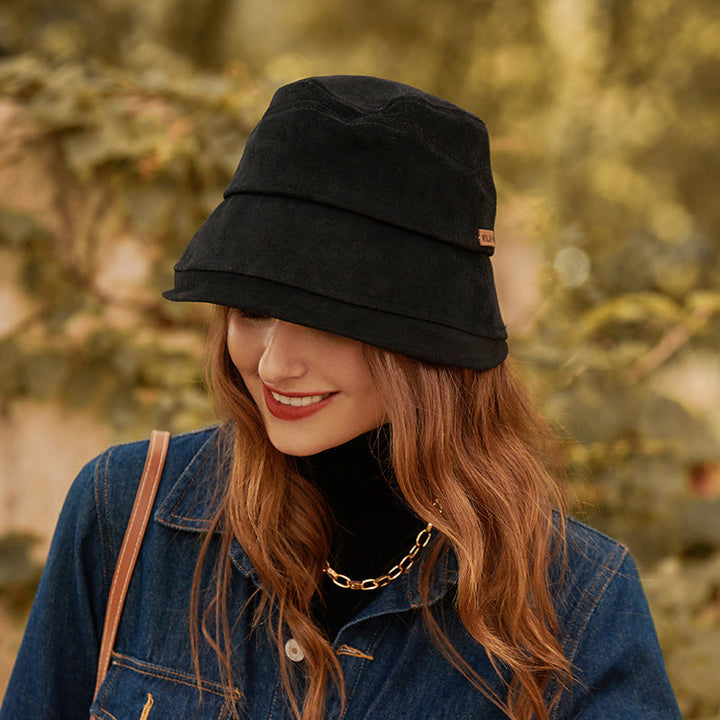 Light summer bucket hat with fine seam design – StitchShade-Beige-State of Style