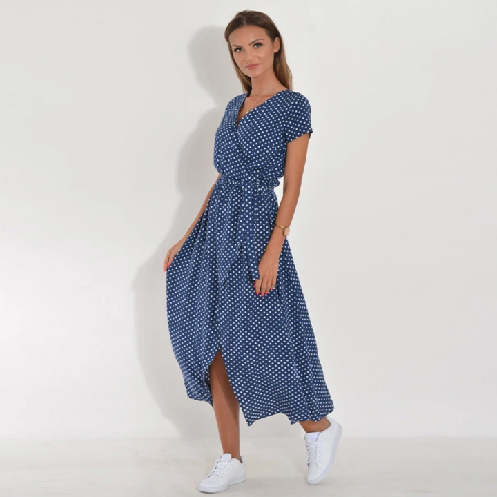 Light Summer Dress - Avery-Blue-S-State of Style