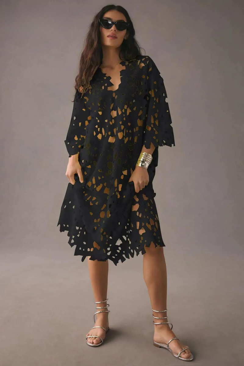 Light Summer Maxi Dress – Maribel-Black-S-State of Style