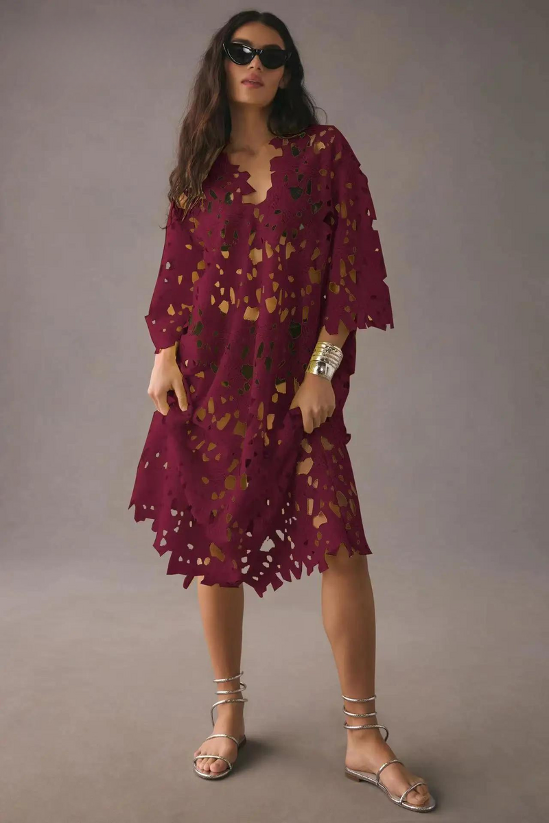 Light Summer Maxi Dress – Maribel-Red-S-State of Style