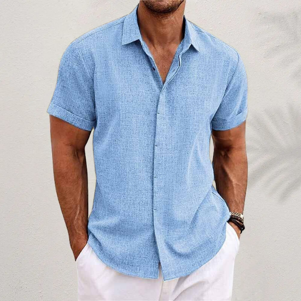 Light Summer Shirt for Men – Lark-Light blue-S-State of Style