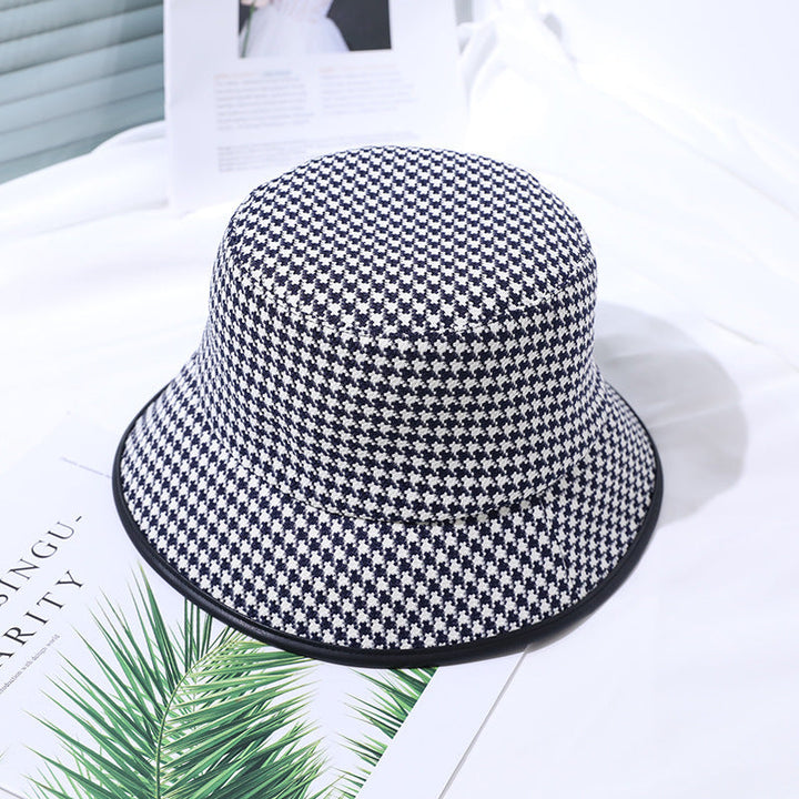 Light women's bucket hat made of fabric for summer – Lindsay-Black-One size fits all-State of Style