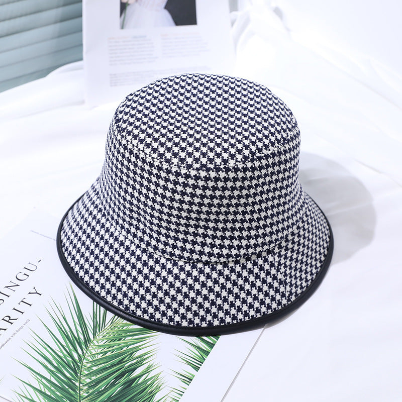 Light women's bucket hat made of fabric for summer – Lindsay-Black-One size fits all-State of Style